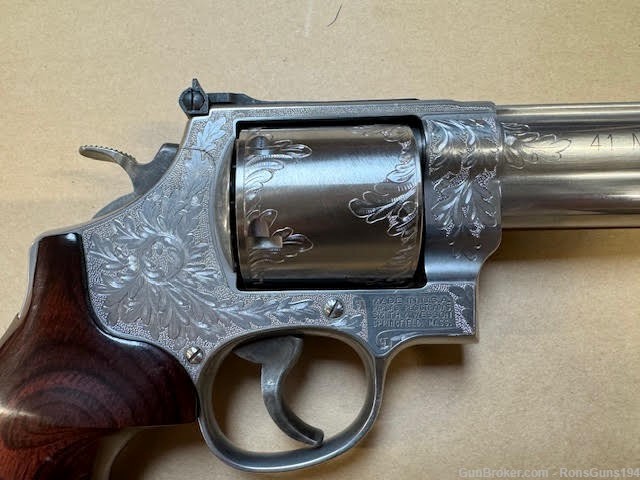 Limited Edition Engraved Smith & Wesson 657-4  Special Hunter 41 Mag-img-6