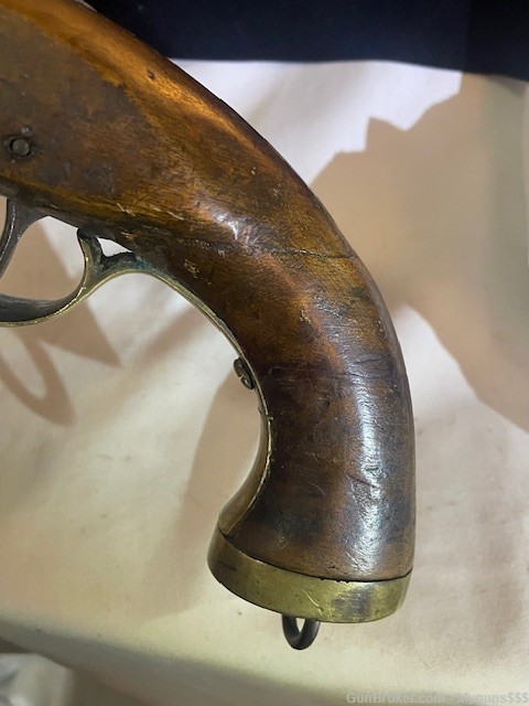 Antique British Military Officers Flintlock Pistol-img-6