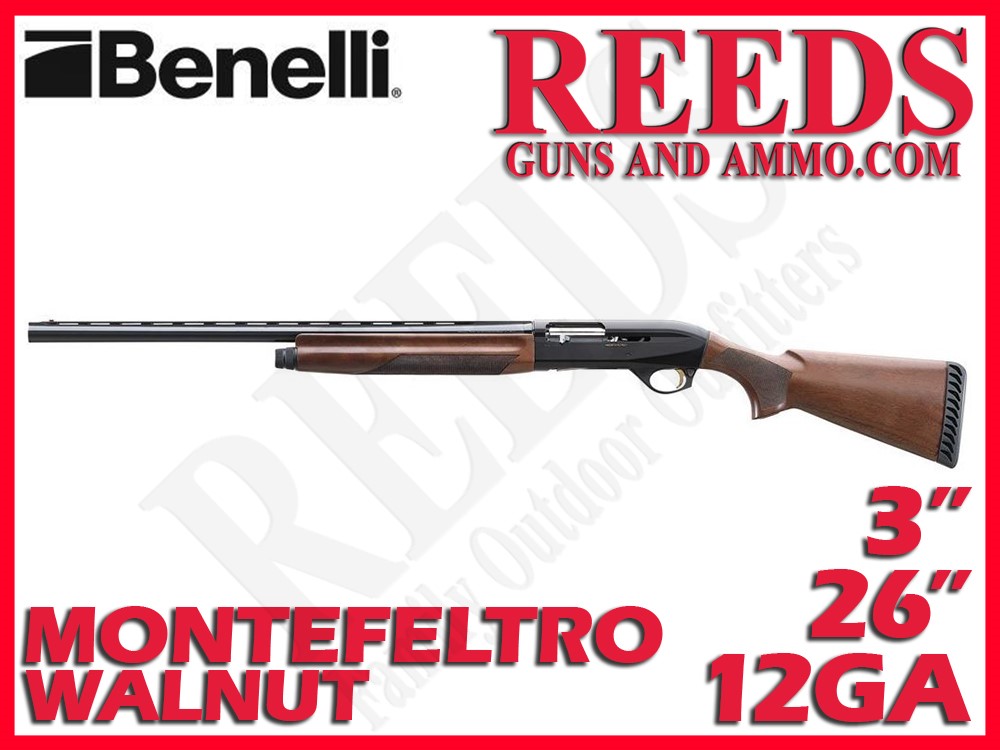 Benelli Montefeltro Left Hand Walnut 12 Ga 3in 26in 10863-img-0