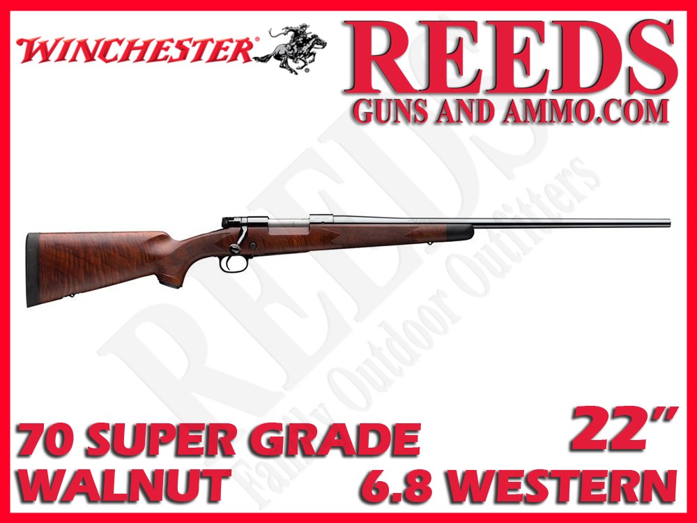 Winchester 70 Super Grade Walnut 6.8 Western 24in 535203299-img-0