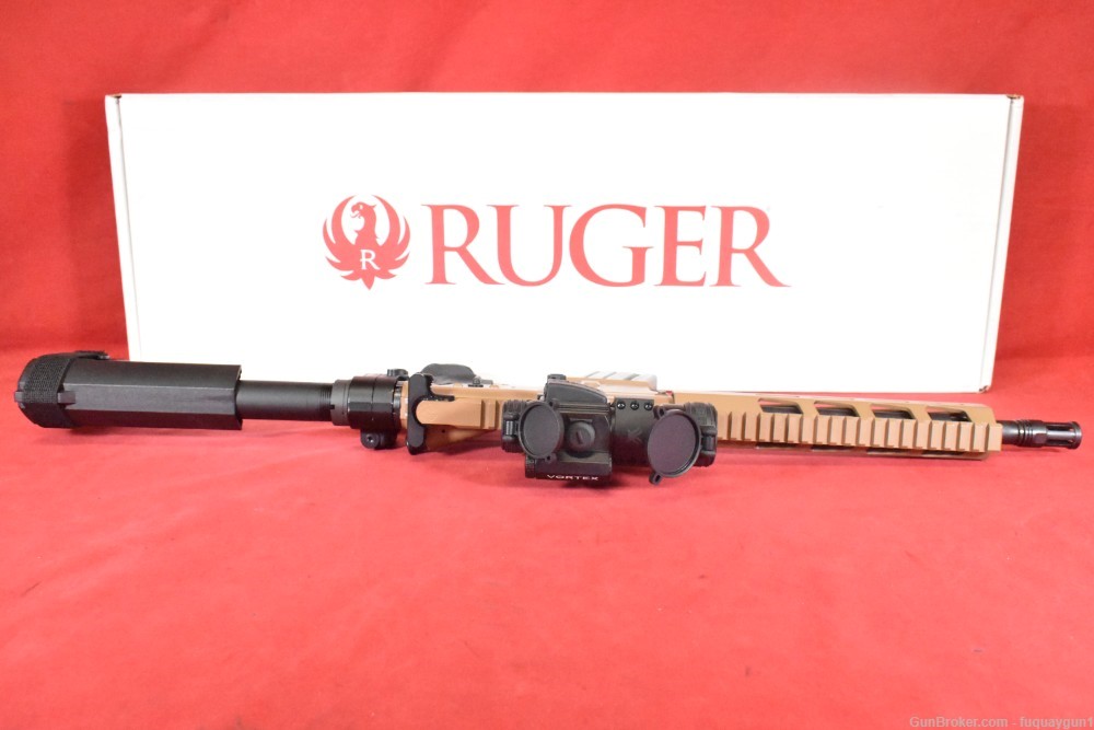 Ruger AR-556 5.56 10.3" 30rd Sylvan Folder + Vortex Strikefire II Red Dot-img-3