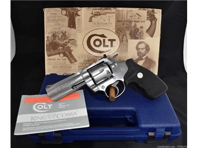 Colt King Cobra Enhanced .357 Magnum 4” BBL Revolver SS 1993 LNIB Estate