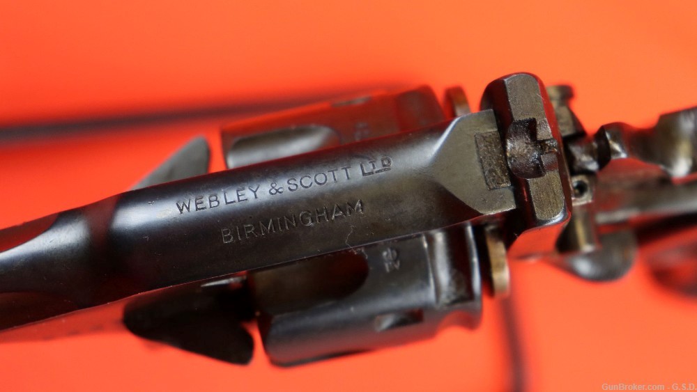 *Original Webley MKIV .38 Rev. C.A.I. Import w/safety button-img-6