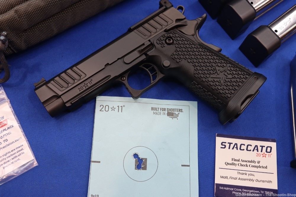 STACCATO Model P 1911 Pistol 9MM Double Stack 2011 Recon OPTICS READY 20rd -img-1