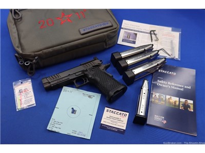 STACCATO Model P 1911 Pistol 9MM Double Stack 2011 Recon OPTICS READY 20rd 