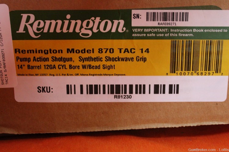 Remington 870 Tac 14 NEW! Free Layaway!-img-1