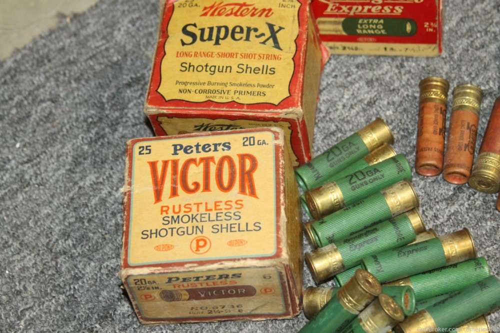 Peters Victor Remington Winchester Super X Shotshell LOT Boxes Extras Paper-img-1