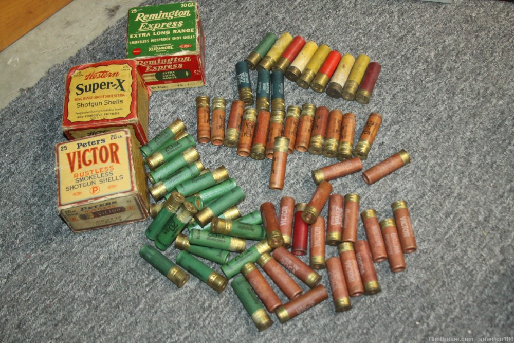 Peters Victor Remington Winchester Super X Shotshell LOT Boxes Extras Paper-img-0