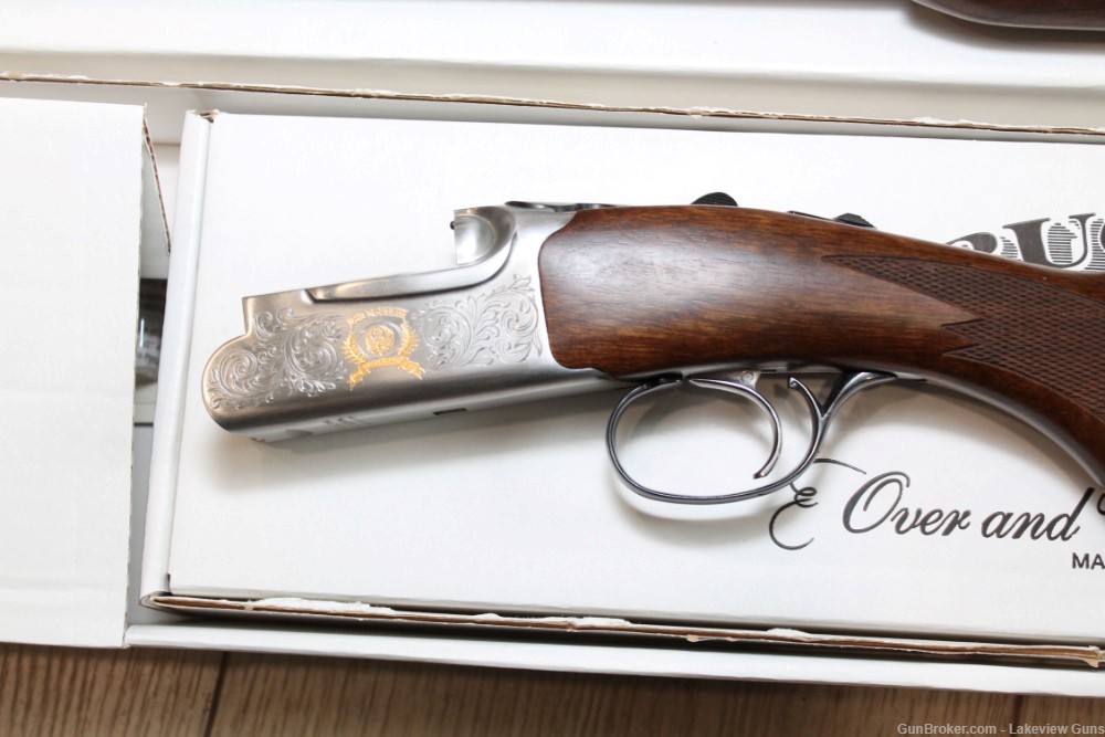 ruger red label 28 ga. factory engraved unfired in box-img-6