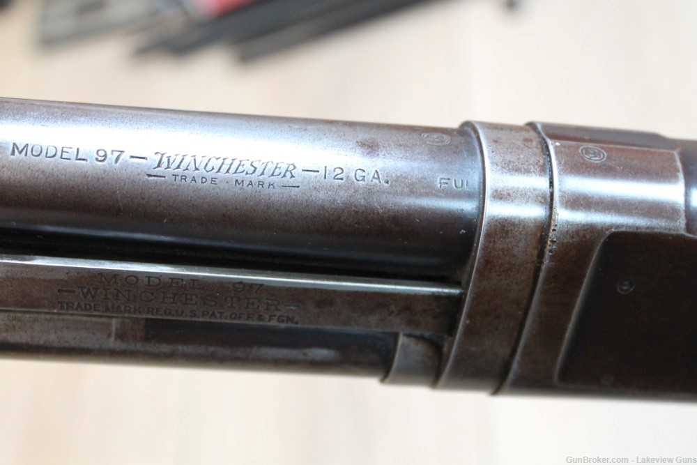 winchester model 97 (1897) 12 ga pump made in 1928-img-9