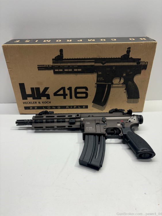 HECKLER & KOCH HK 416 .22LR AR PISTOL IOB *PENNY AUCTION*-img-0
