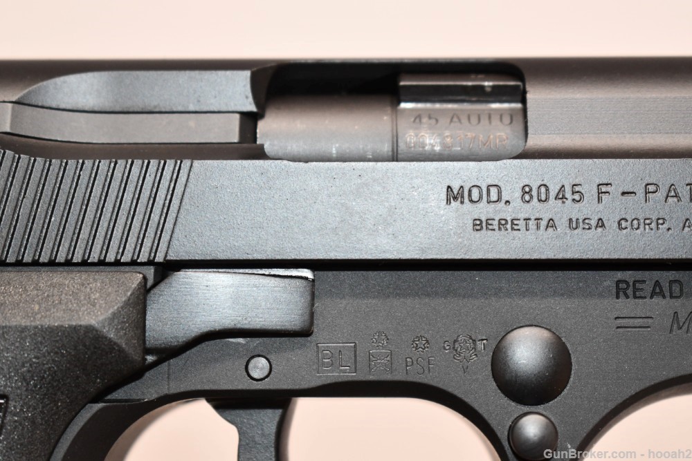 Excellent Beretta 8045F Mini Cougar 45 ACP Semi Auto Pistol W Box-img-6