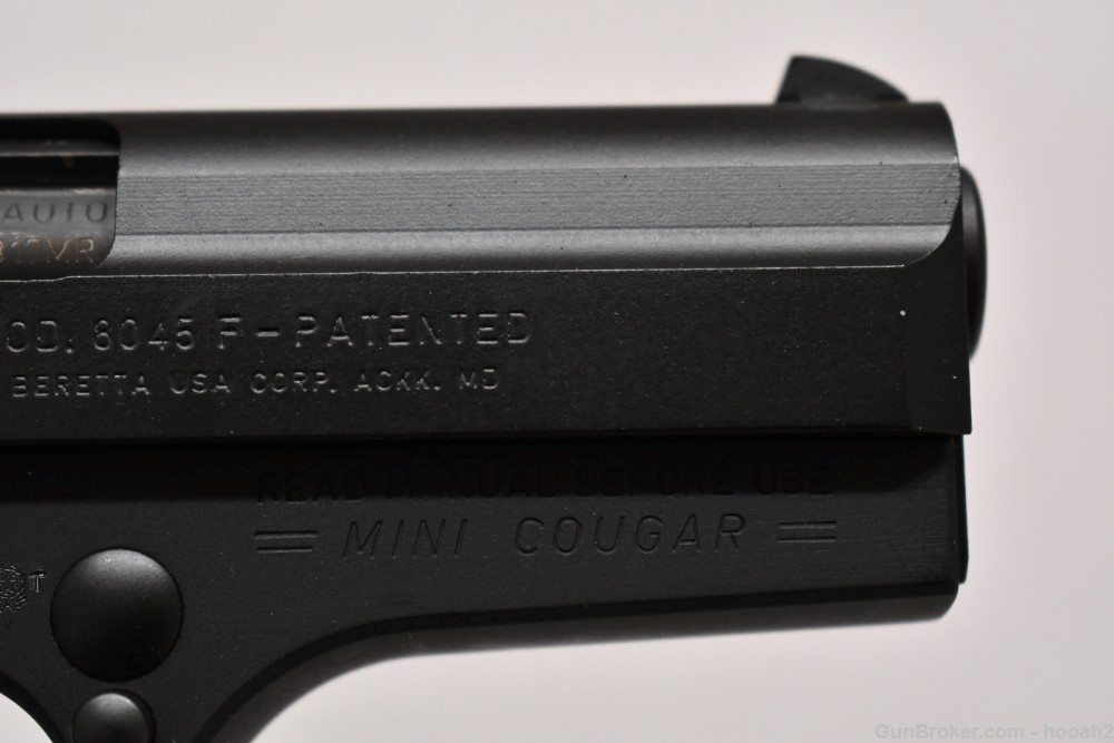 Excellent Beretta 8045F Mini Cougar 45 ACP Semi Auto Pistol W Box-img-7