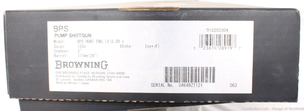 LNIB Browning BPS Hunter Engraved 12GA -img-16