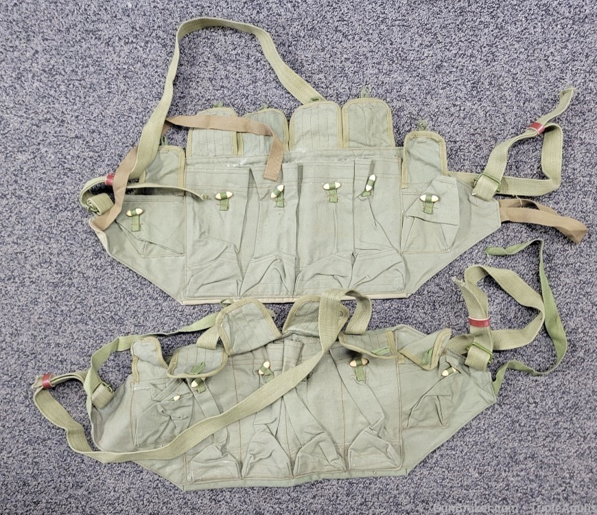 Chinese AK47 4 cell chest pouch holds 4-30rd mags lot of 2-img-0