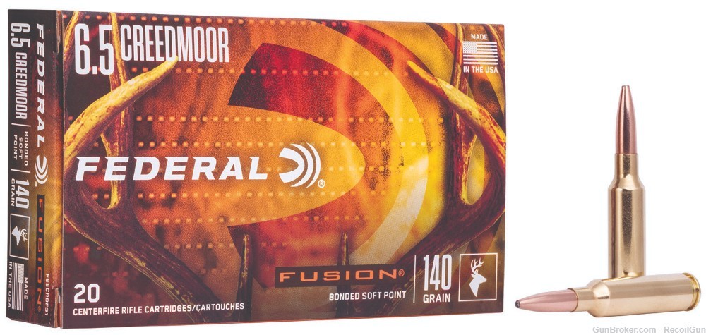 200 Federal F65CRDFS1 Fusion 6.5 Creedmoor 140 gr Fusion Soft Point-img-0