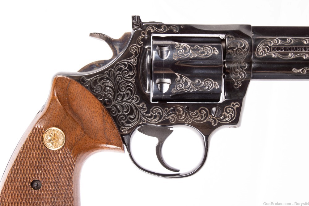 Engraved Colt Trooper MK III 22LR Durys # 18083-img-6