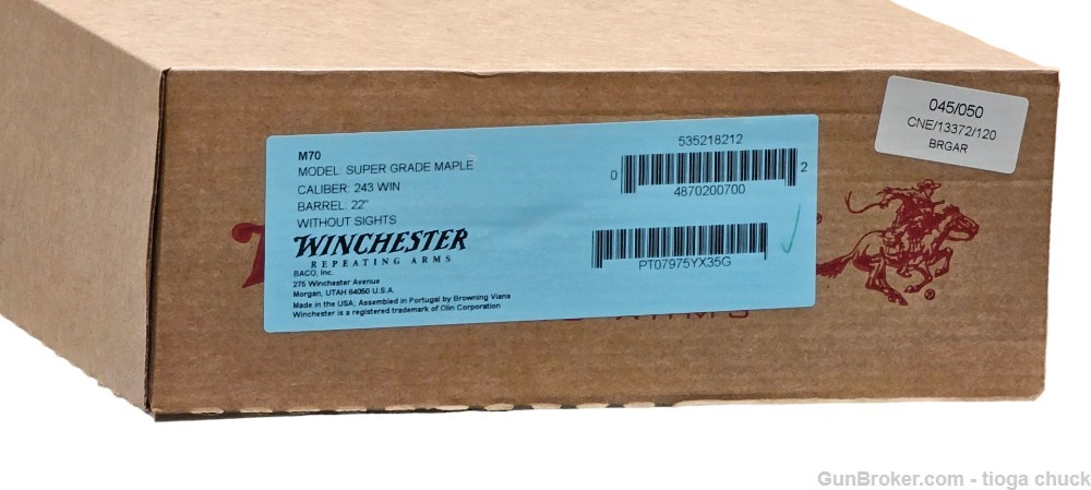 Winchester 70 Super Grade Maple 243 Win *New in the Box*-img-13