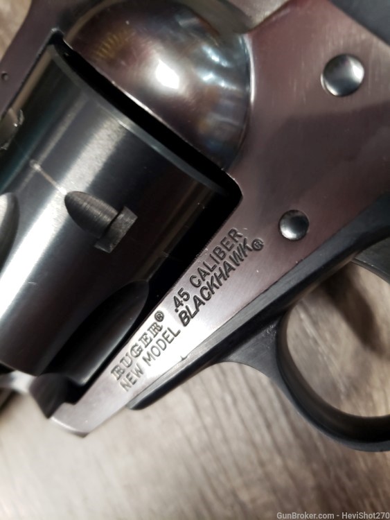 Ruger New Model Blackhawk 45 Colt 7.5" 1980 SA Revolver -img-9