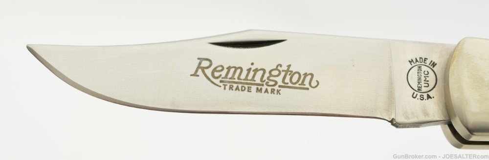 Remington UMC Made in USA R9 Delrin Outdoorsman Lockback Knife & Pouch-img-1