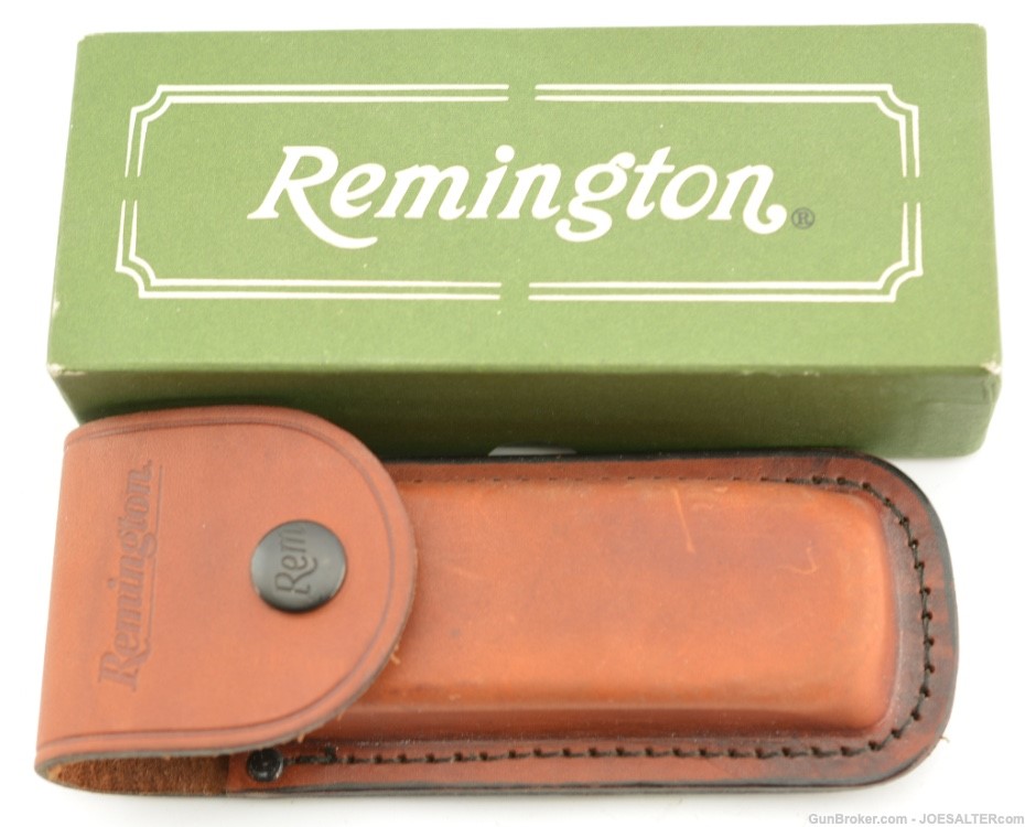 Remington UMC Made in USA R9 Delrin Outdoorsman Lockback Knife & Pouch-img-5