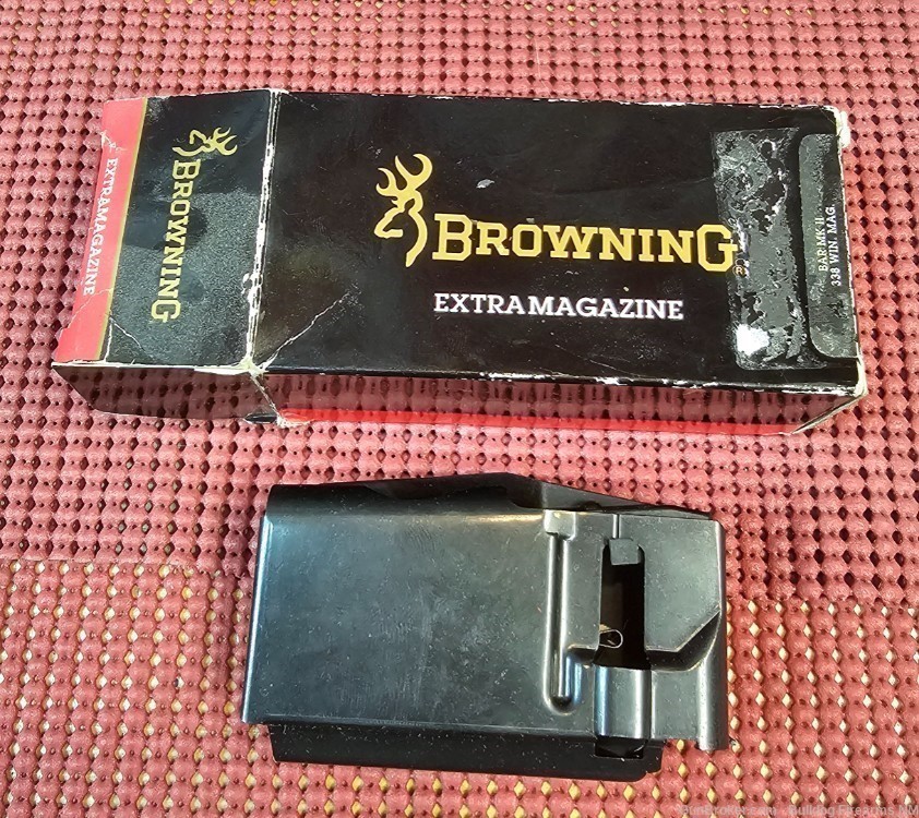 Browning BAR MKII .338 Winchester Magnum Magazine 3 round-img-0