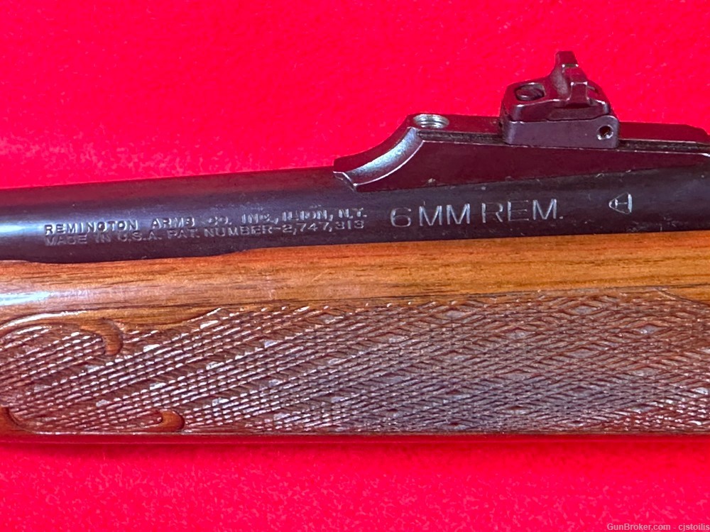 Remington Woodmaster 742 6mm Rem Semi Auto Rifle with Scope-img-2
