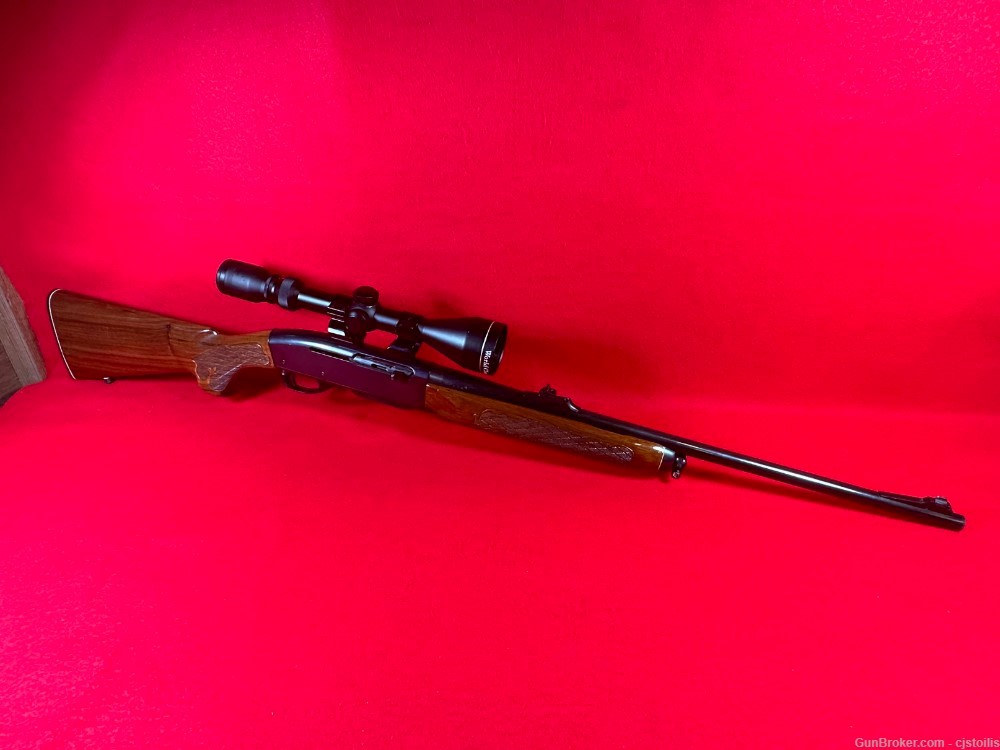 Remington Woodmaster 742 6mm Rem Semi Auto Rifle with Scope-img-9