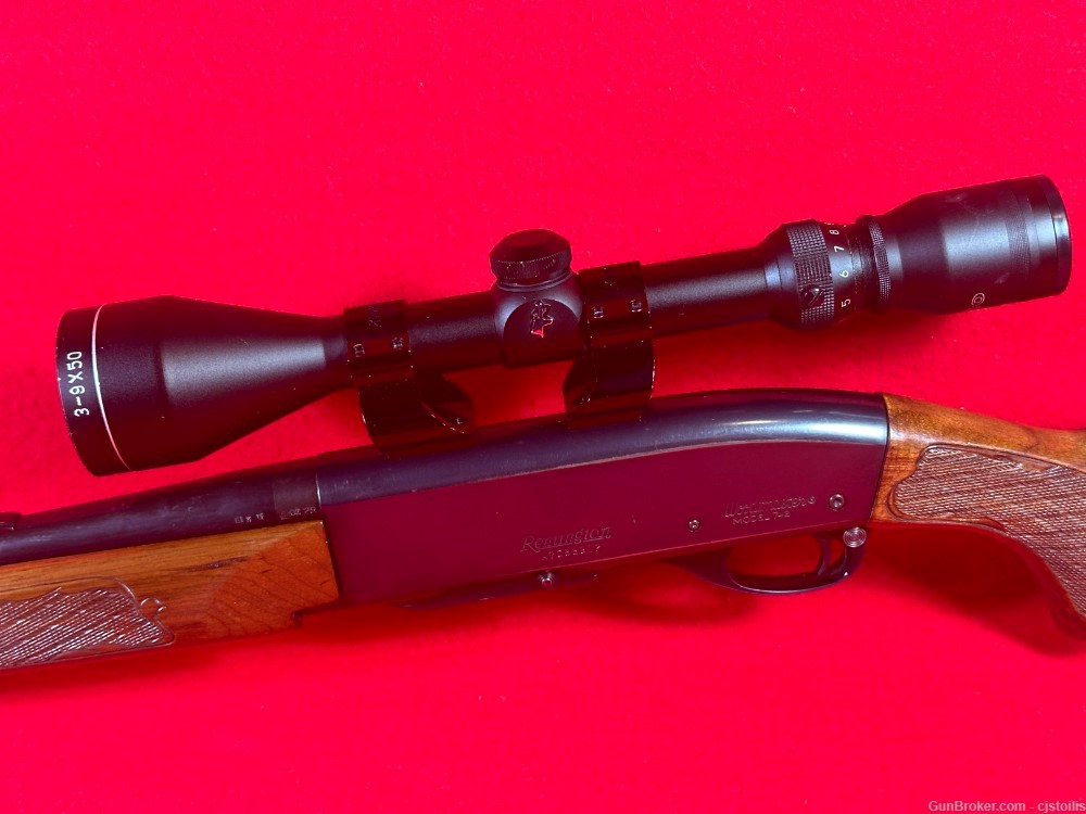 Remington Woodmaster 742 6mm Rem Semi Auto Rifle with Scope-img-3