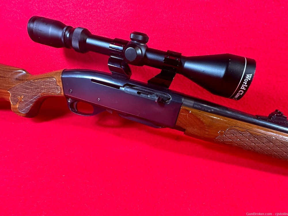 Remington Woodmaster 742 6mm Rem Semi Auto Rifle with Scope-img-11