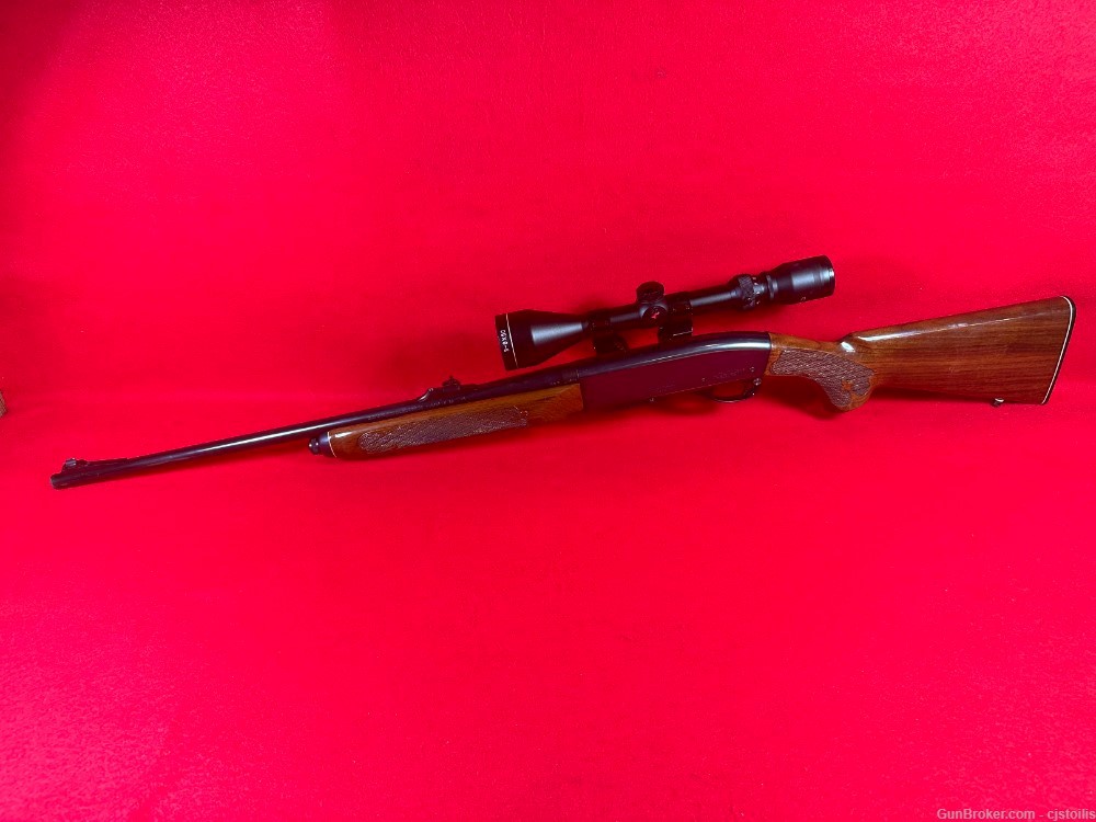 Remington Woodmaster 742 6mm Rem Semi Auto Rifle with Scope-img-0