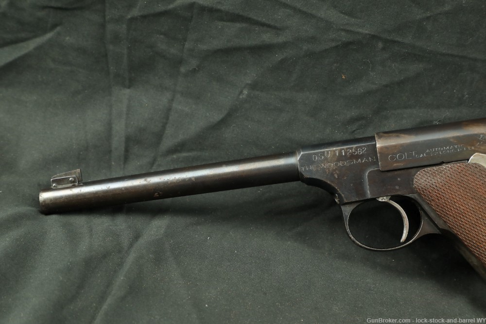 Colt Woodsman 1st Series Target Model OSU .22 LR Semi-Auto Pistol, 1938 C&R-img-6