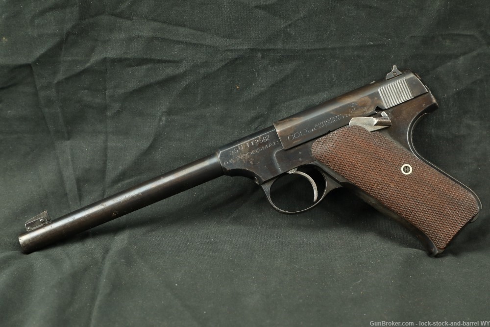 Colt Woodsman 1st Series Target Model OSU .22 LR Semi-Auto Pistol, 1938 C&R-img-5