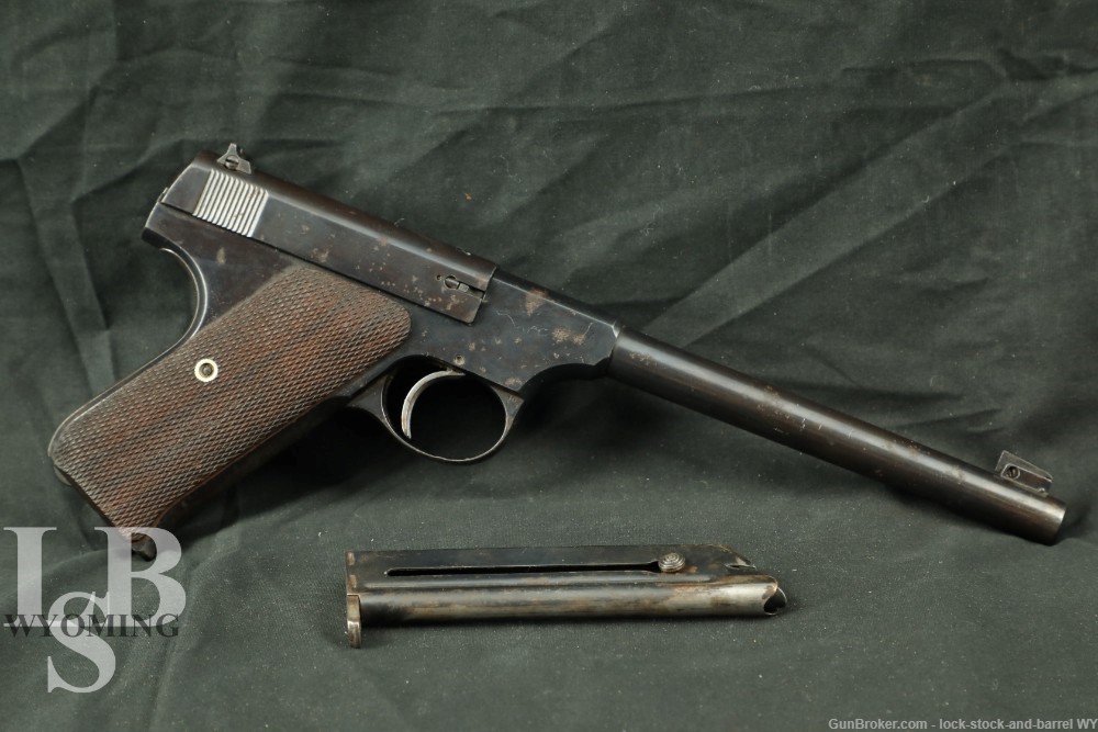 Colt Woodsman 1st Series Target Model OSU .22 LR Semi-Auto Pistol, 1938 C&R-img-0