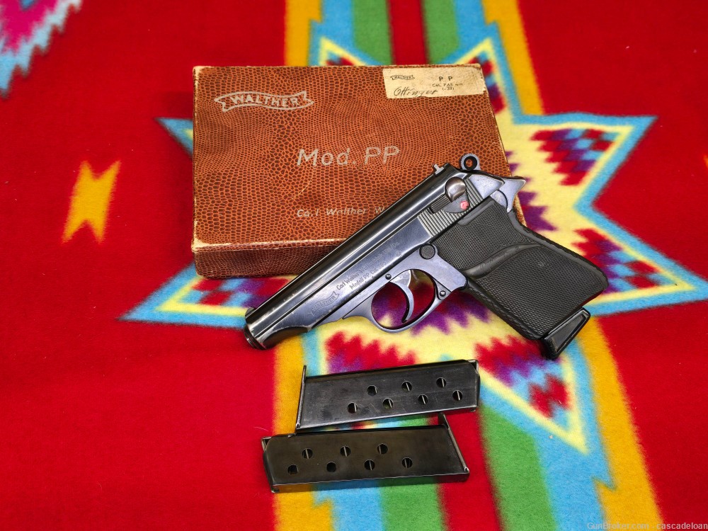 Walther model PP 7.65.. 32 auto with box and 3 mags-img-0