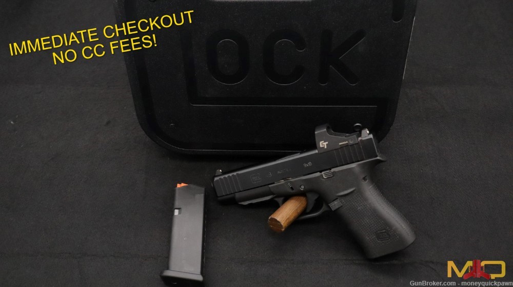 Glock G48 MOS 9mm Very Good Condition In Case Penny Start!-img-0
