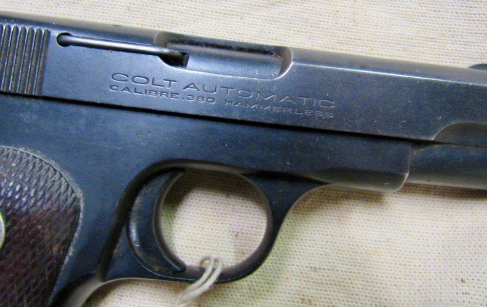 Colt Model 1908 .380 Hammerless Pistol 1937 .01 NO RESERVE-img-1