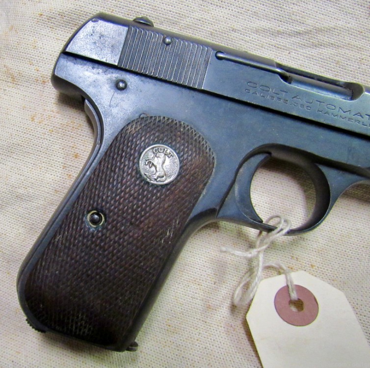 Colt Model 1908 .380 Hammerless Pistol 1937 .01 NO RESERVE-img-2