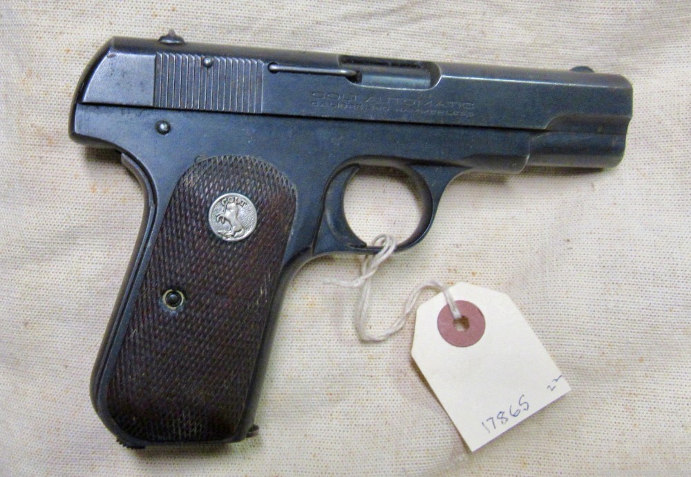 Colt Model 1908 .380 Hammerless Pistol 1937 .01 NO RESERVE-img-0