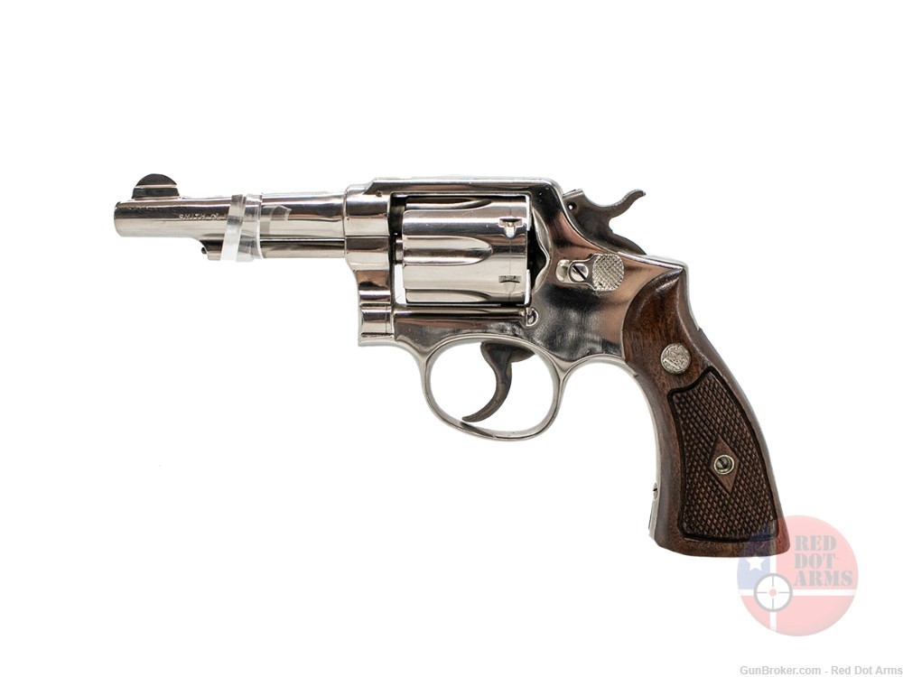 Smith and Wesson model 10, 38 S&W, 4" Nickle-img-6