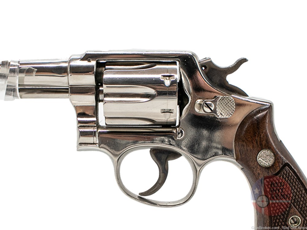 Smith and Wesson model 10, 38 S&W, 4" Nickle-img-8