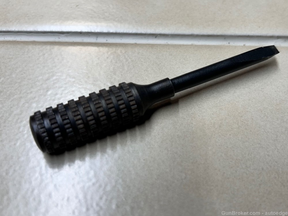 1950s Smith & Wesson Blued Steel Knurled Sight Adjustment Tool Screwdriver -img-0