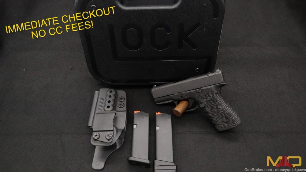 Glock G43X MOS 9mm Great Condition In Case W/ Holster Penny Start!-img-0
