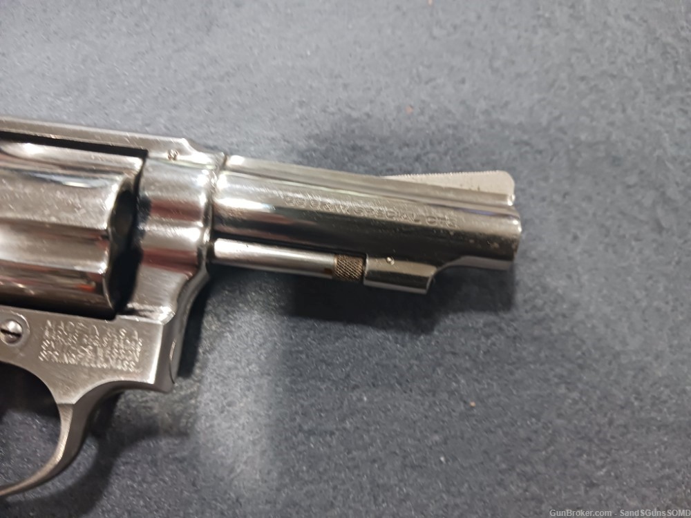 SMITH & WESSON MODEL 36 NICKEL FINISH 38 SPECIAL 3" REVOLVER PRE OWNED-img-5