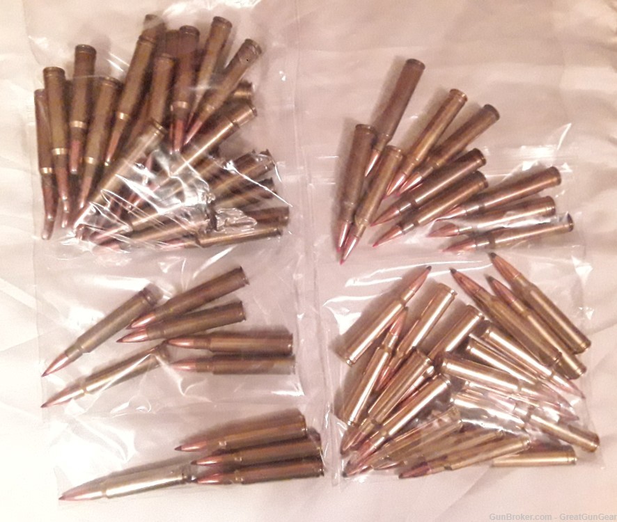75 x Reload Ammo Rounds COMPONENTS ONLY Cal 338 WIN MAG & 20 x Brass Cases-img-0