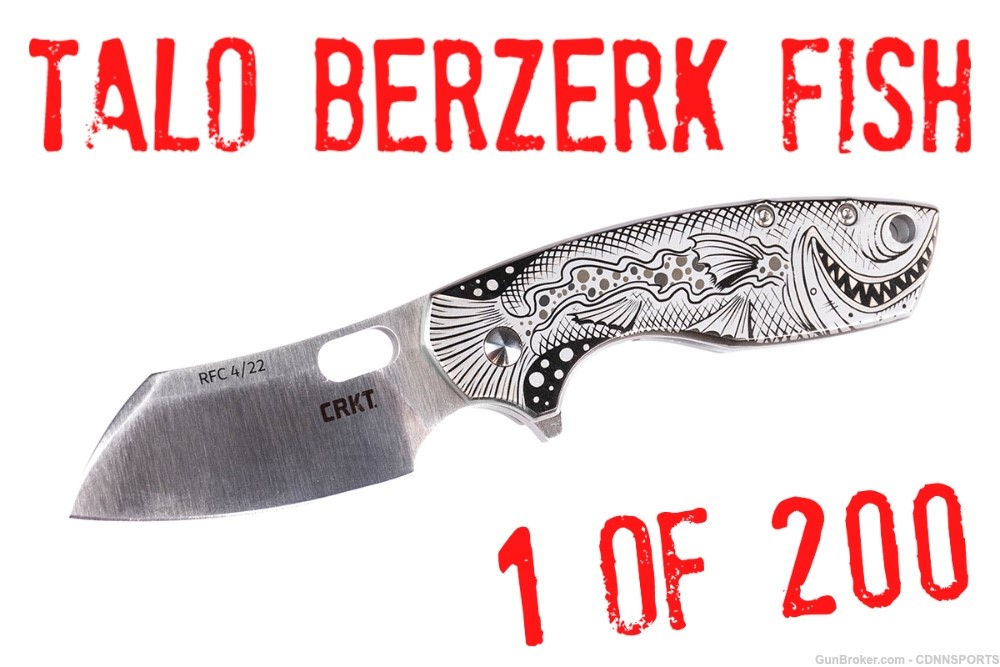 TALO "Berzerk Fish" by Artist Rich Powell 1 OF 200 LIMITED EDITION-img-0