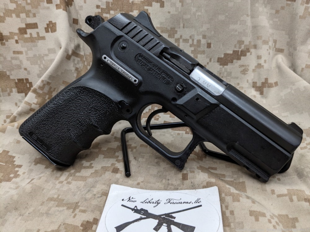 BUL Cherokee 9mm Pistol, CZ 75 style polymer frame, 1-17rd magazine, USED-img-1