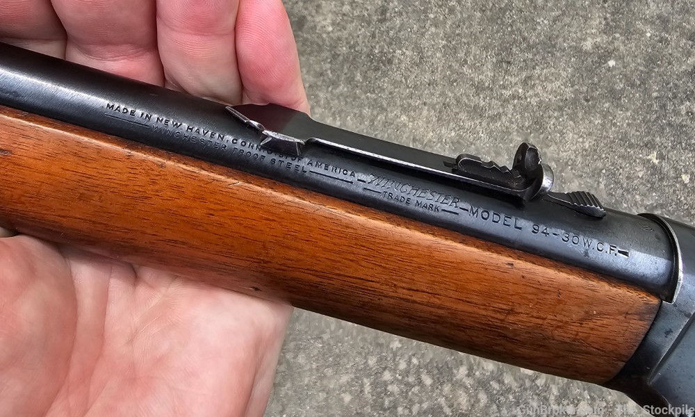 Winchester Model 94 30-30 Win 20" Bbl Blued Pre-64 1946 Mfg Original-img-9