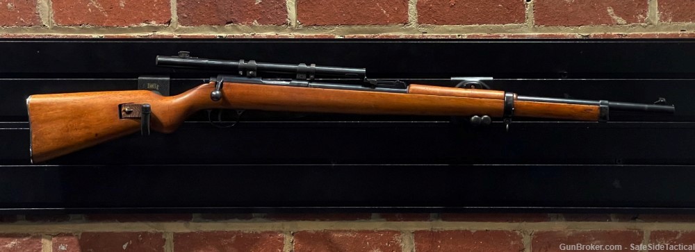 German Marked WALTHER! SPORTMODELL .22 LR W/ MOSSBERG M4 SCOPE-img-0