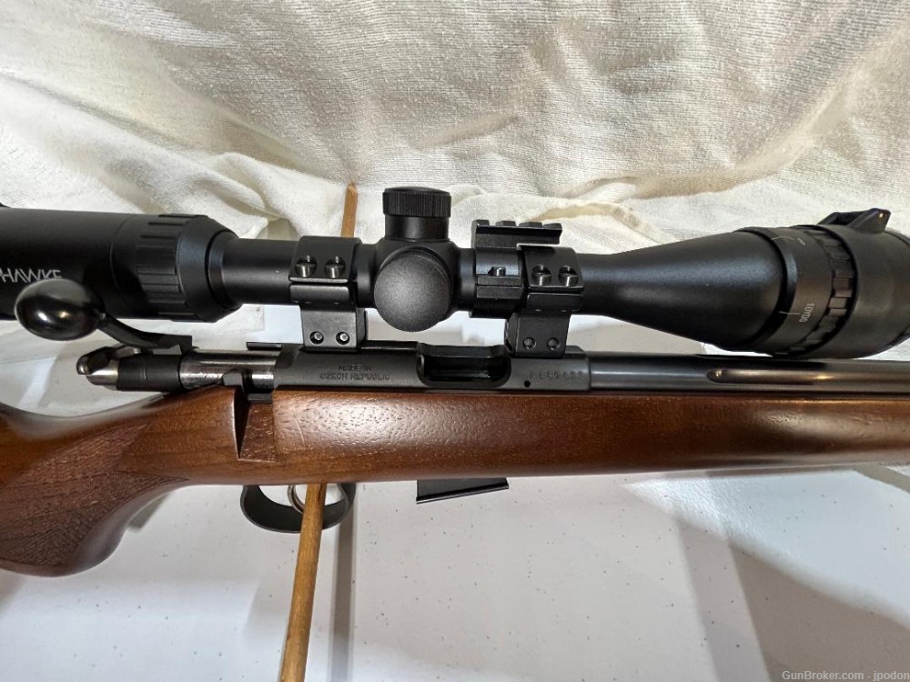 CZ 453 17HMR with fluted barrel and single set trigger-img-1